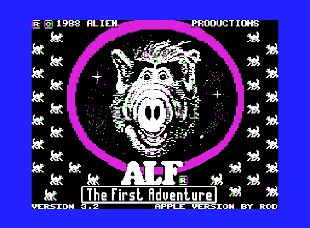 The Alf First Adventure v3.2 Title Screen